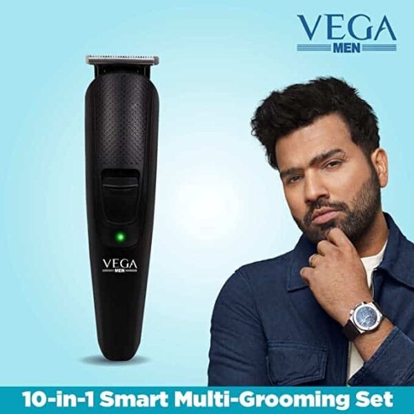 VEGA Men 10 in 1 Multi Grooming Set with BearHair Trimmer Nose Trimmer Body Groomer And Shaver VHTH 23