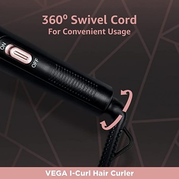 Vega I Curl Hair Curler VHCH 05 Panday Signature Collection Black