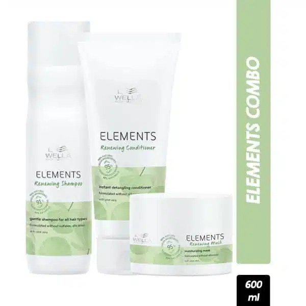 Wella Professionals Elements Renewing Shampoo 250ml ,Conditioner 200ml ,Mask 150ml - Image 1