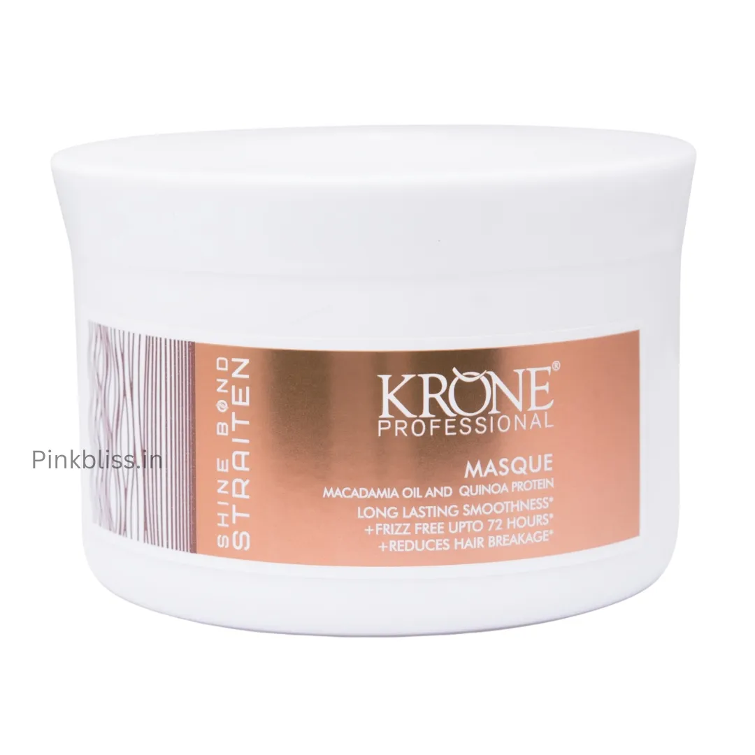 Krone Professional Shine Bond Straiten Plex Masque 200ml hair repair and strengthening treatment available on PinkBliss India