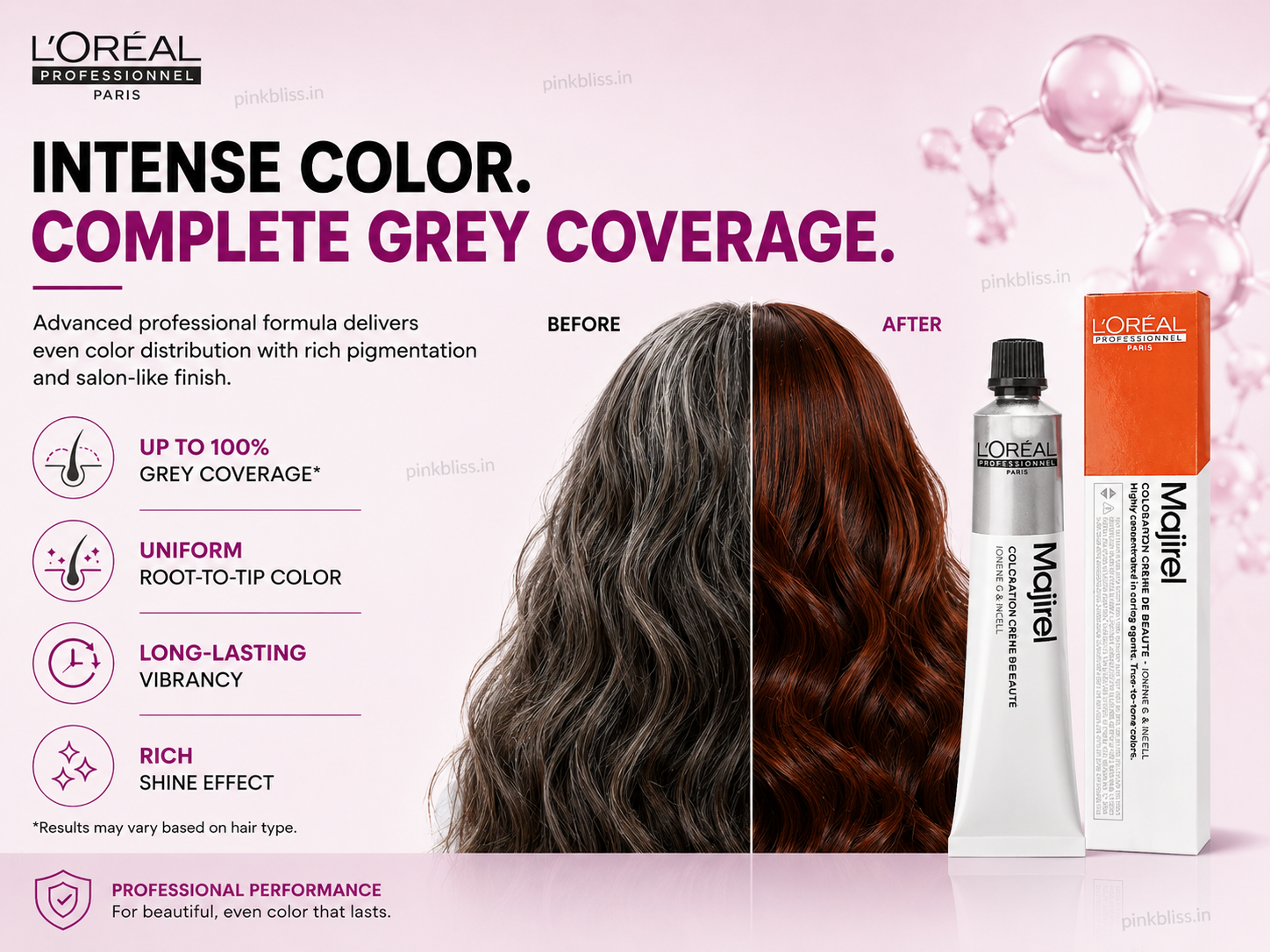 L’oreal Professional Majirel – 4.45 (Mahogany Copper Brown)