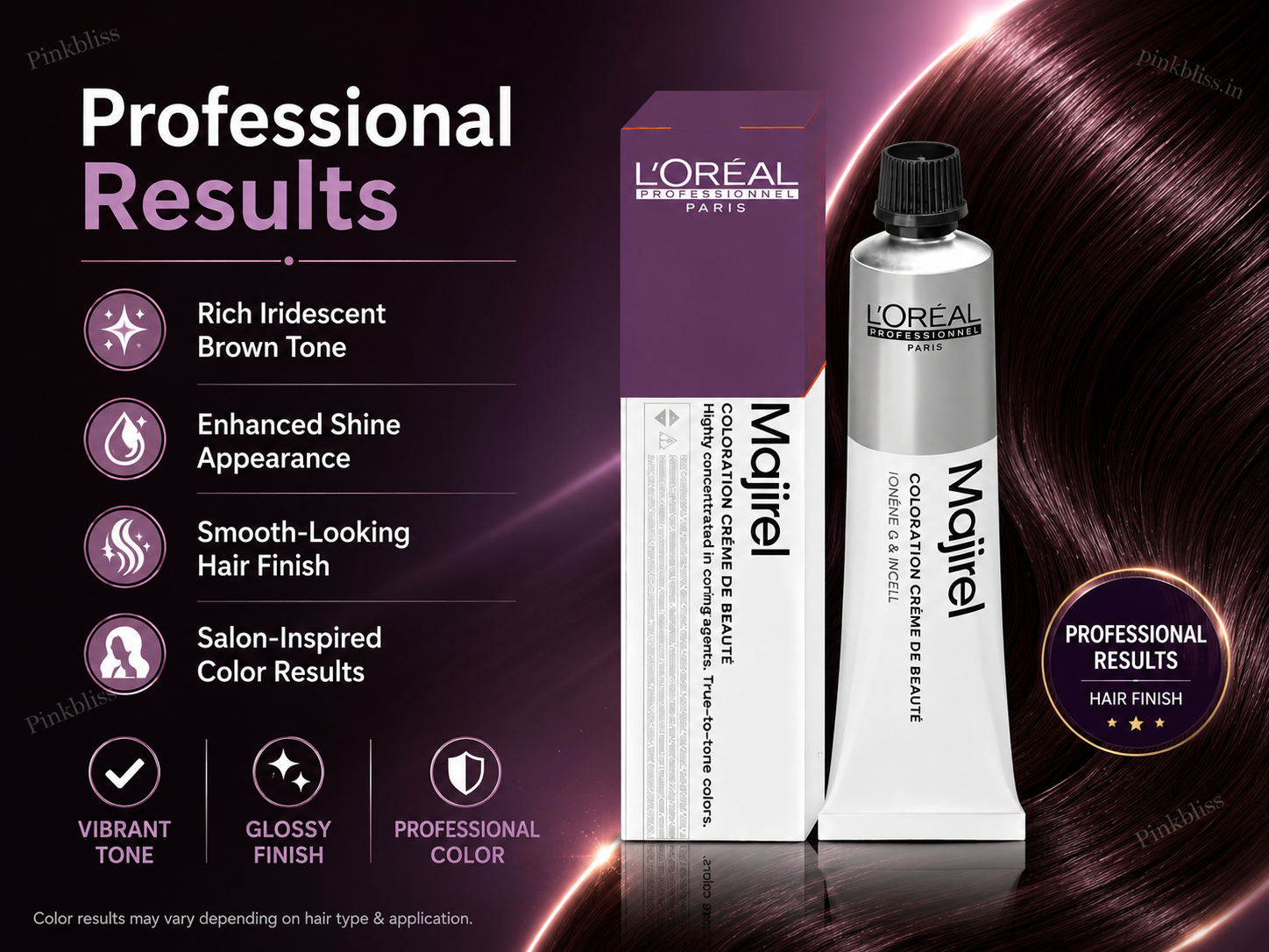 L’oreal Professionnel Majirel – 4.20 (Intense Iridescent Brown)