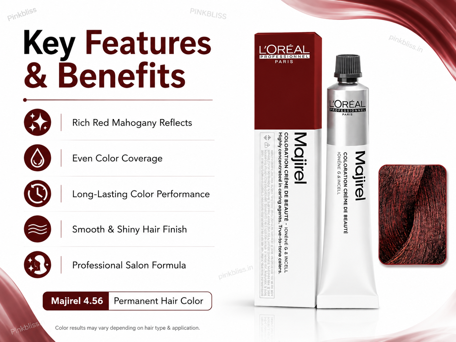 L’oreal Professionnel Majirel – 4.56 (Red Mahogany Brown)