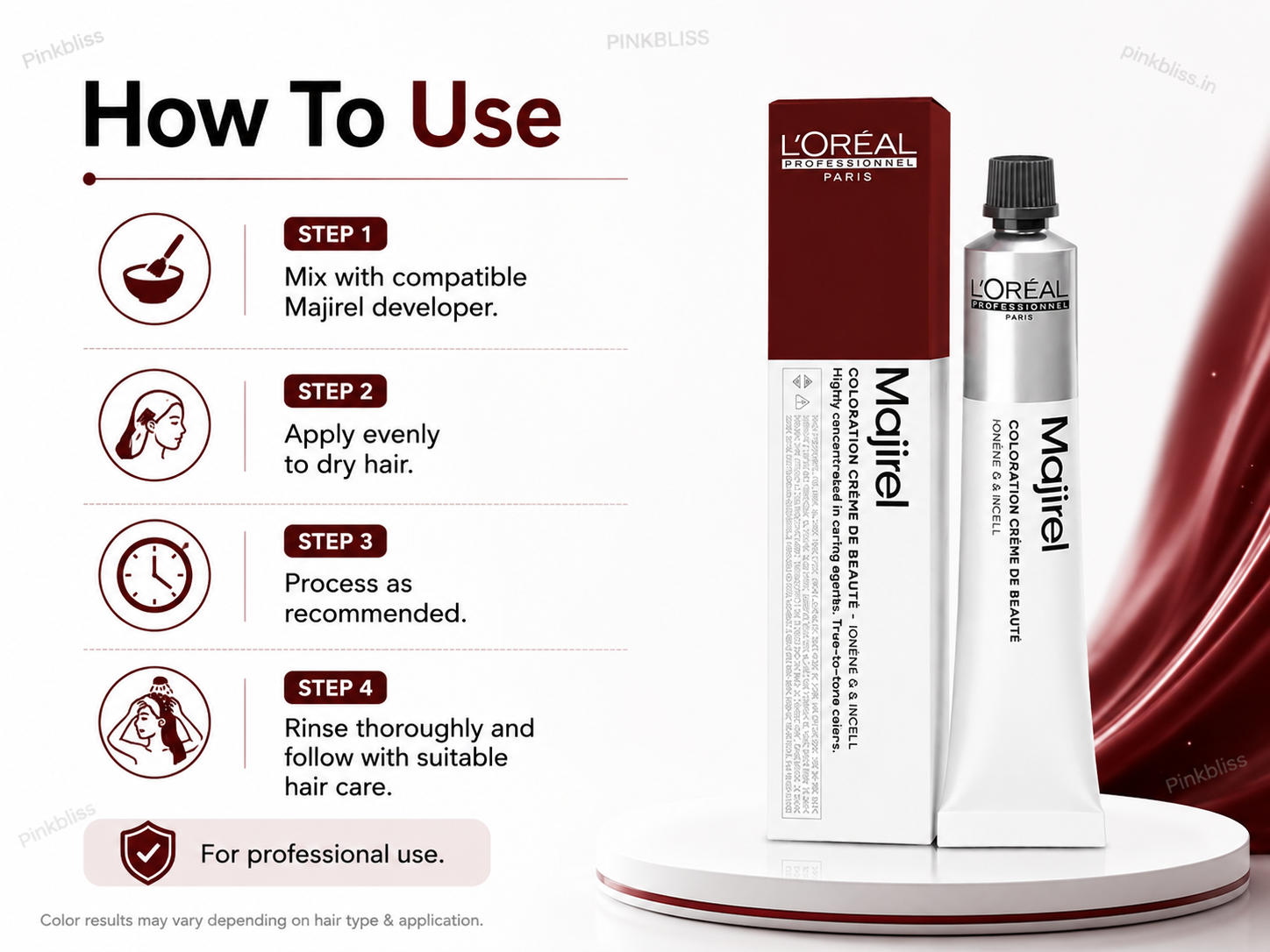 L’oreal Professionnel Majirel – 4.56 (Red Mahogany Brown)