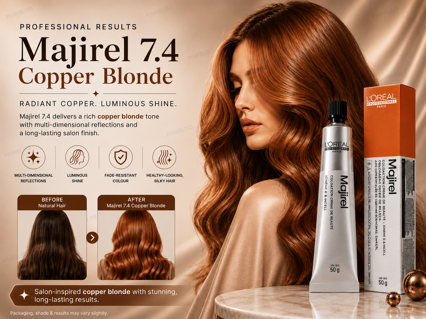 L’oreal Professionnel Majirel – 7.4 (Copper Blonde)