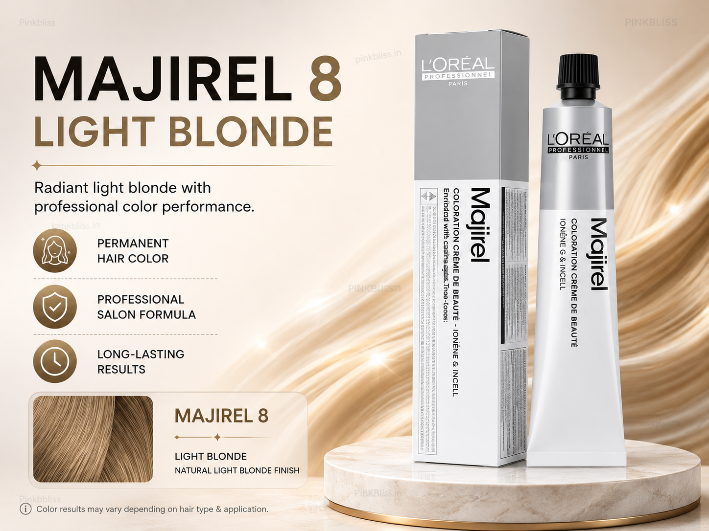 L’oreal Professionnel Majirel – 8 (Light Blonde)
