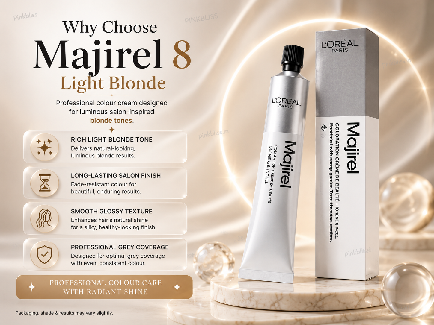 L’oreal Professionnel Majirel – 8 (Light Blonde)