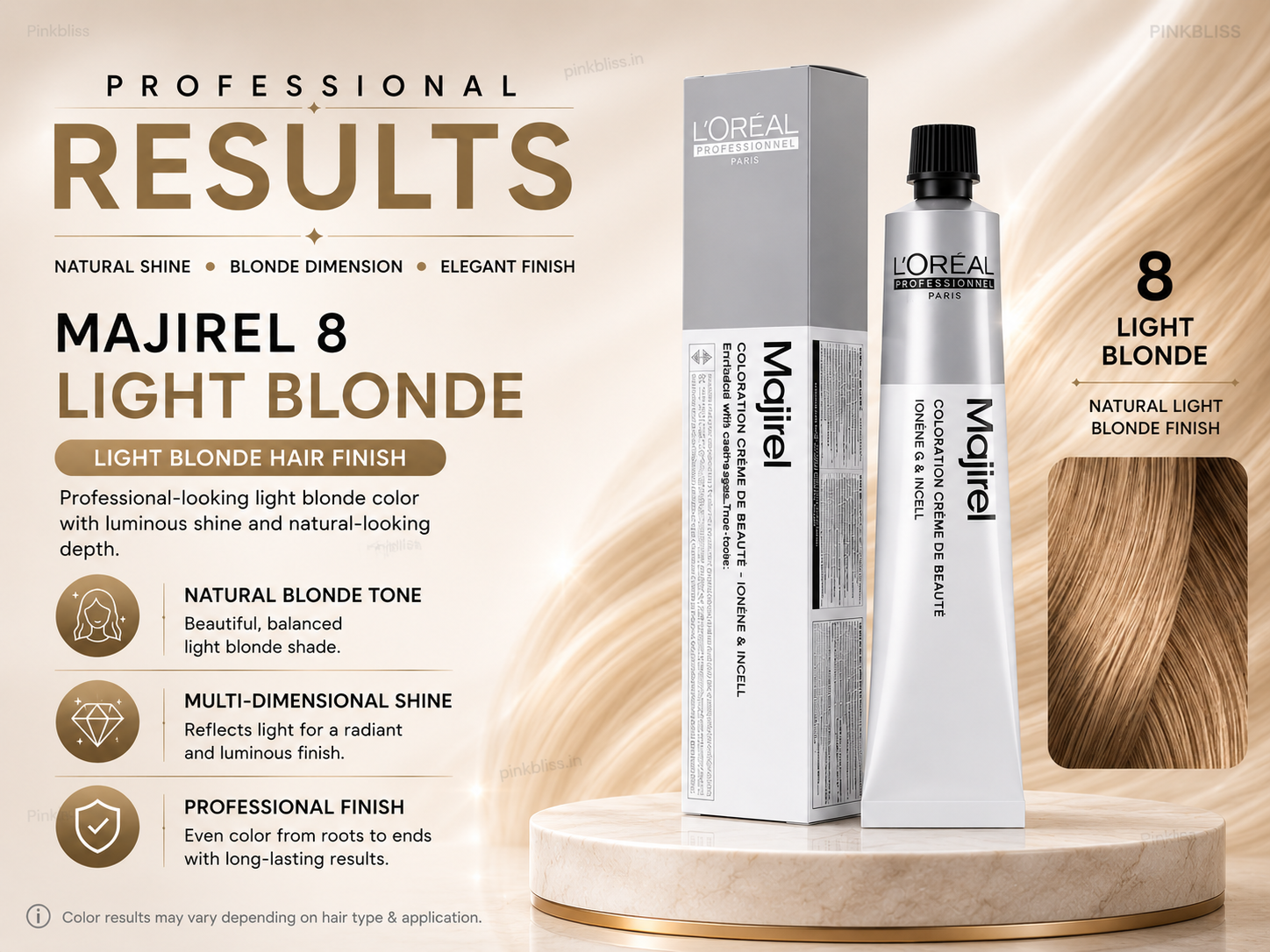 L’oreal Professionnel Majirel – 8 (Light Blonde)