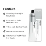 L'Oréal Majirel 4 Brown permanent hair color with long lasting shine and grey coverage