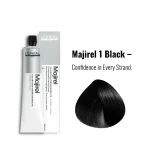 L'Oréal Professionnel Majirel salon professional hair color shade 1 black for intense color results