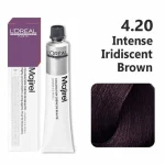 L'Oréal Professionnel Majirel 4.20 Intense Iridescent Brown permanent hair color original product available on PinkBliss India