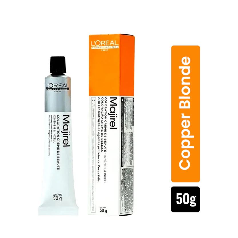 L'Oréal Professionnel Majirel 7.4 Copper Blonde permanent hair color original product available on PinkBliss India