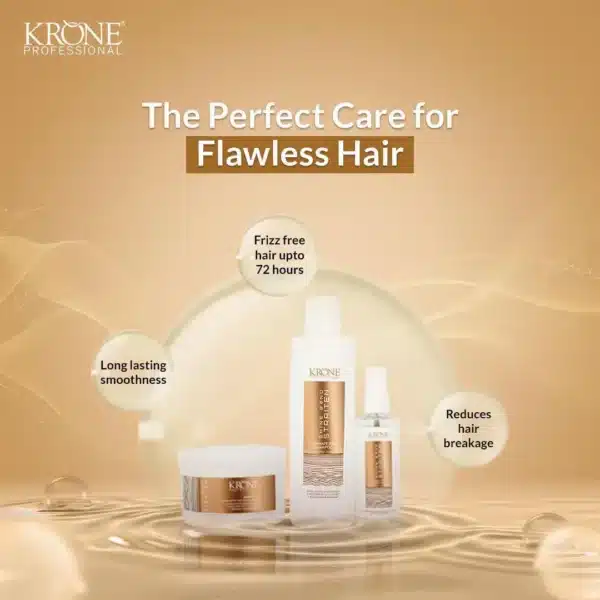 Krone Professional Shine Bond Straiten Sulfate free Shampoo mask serum 1000ml