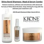 Krone Professional Shine Bond Straiten Sulfate free Shampoo mask 200ml Each & Serum 100ml - Image 2
