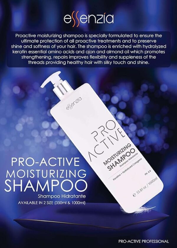 Essenzia Pro Active Professional Nanoplastia Moisturizing Shampoo 350ml3