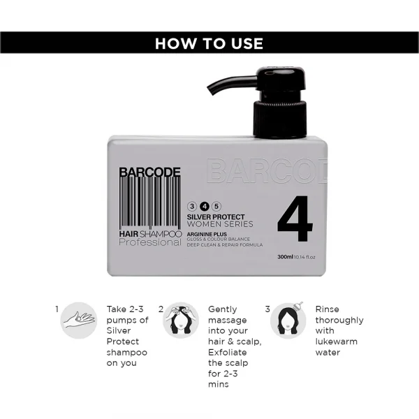 Barcode Professional Silver Protect Hair Shampoo 300ml1