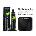 L'Oréal INOA 3 Dark Brown ammonia free permanent hair color with long lasting shine and comfort