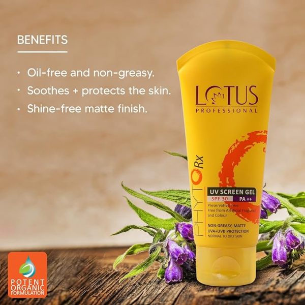 Lotus Professional Phyto RX UV Screen Gel SPF 30 PA Transparent 80g2