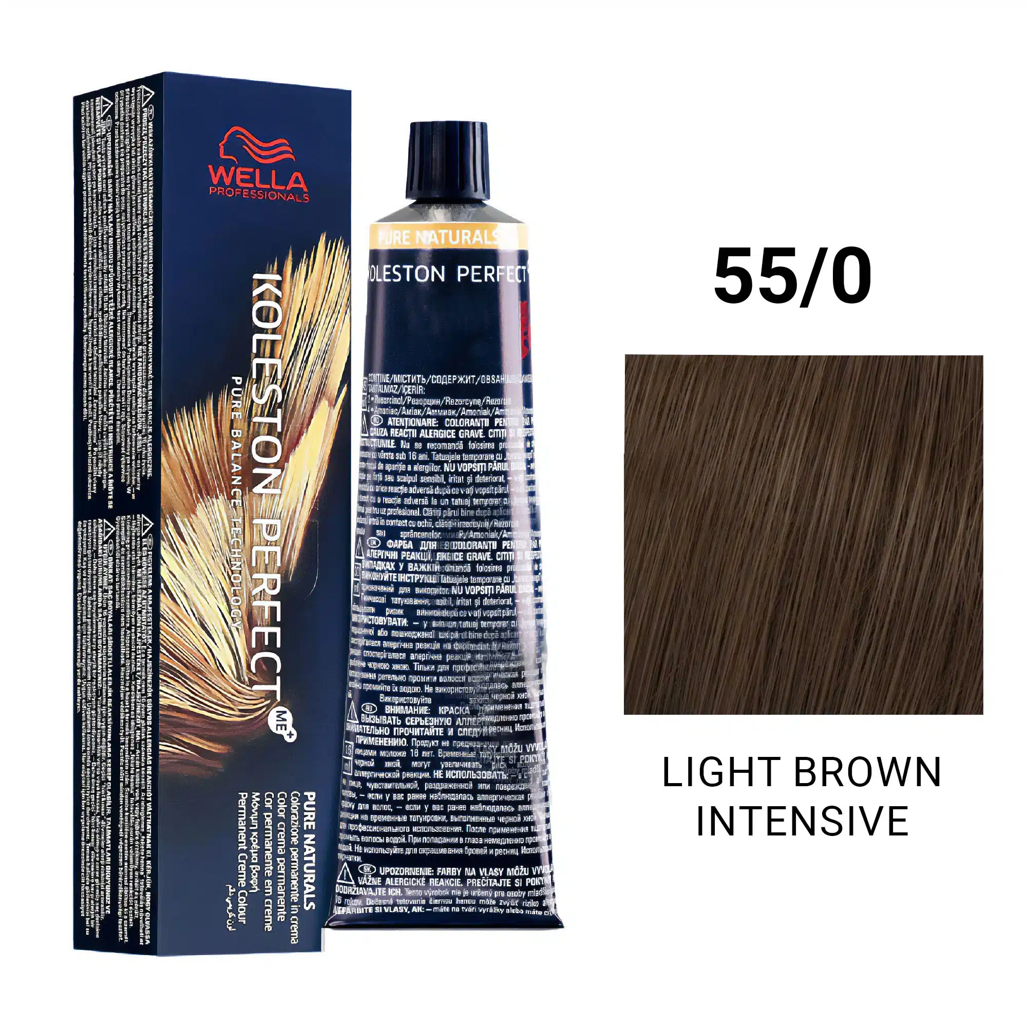 Wella Professionals Koleston Perfect ME+ Pure Naturals - 55/0 Light Brown Intensive