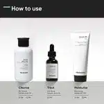 Minimalist Oily Skincare Kit, Routine Kit For Unisex, Face Wash, Serum & Moisturizer Combo, 180g - Image 2