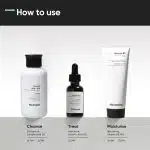 Minimalist Oily Skincare Kit, Routine Kit For Unisex, Face Wash, Serum & Moisturizer Combo, 180g - Image 5