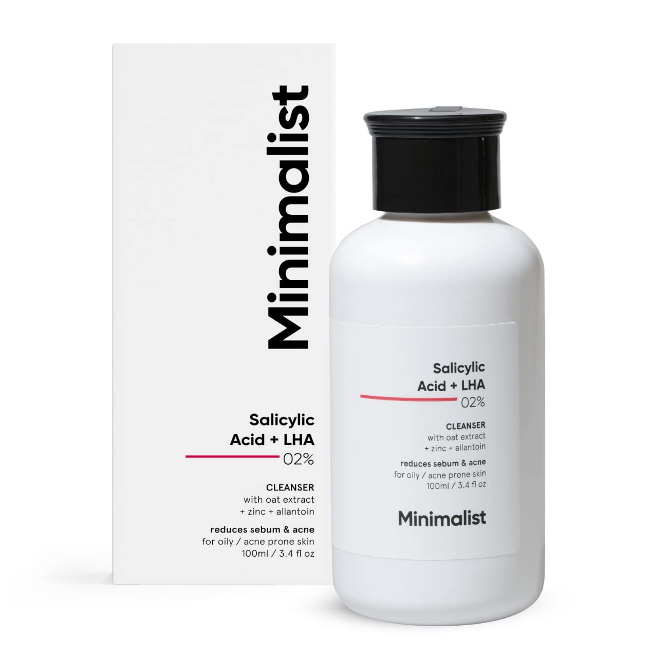 must use exact Minimalist 2% Salicylic Acid Face Wash For Oily Skin | Sulphate free, Anti Acne Face Cleanser With LHA & Zinc For Acne or Pimples | Men & Women 100 ml