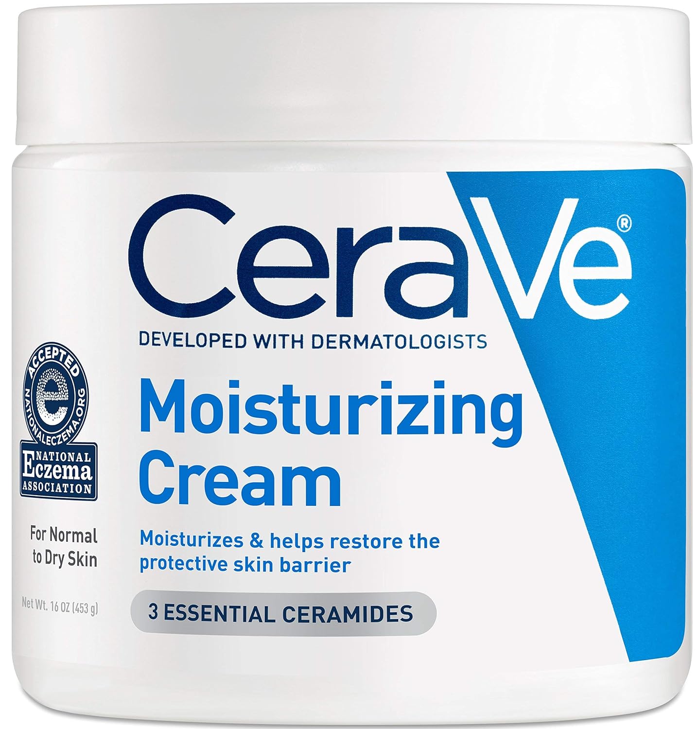CeraVe Moisturizing Cream, 453g Moisturizes & help restore the protective skin barrier