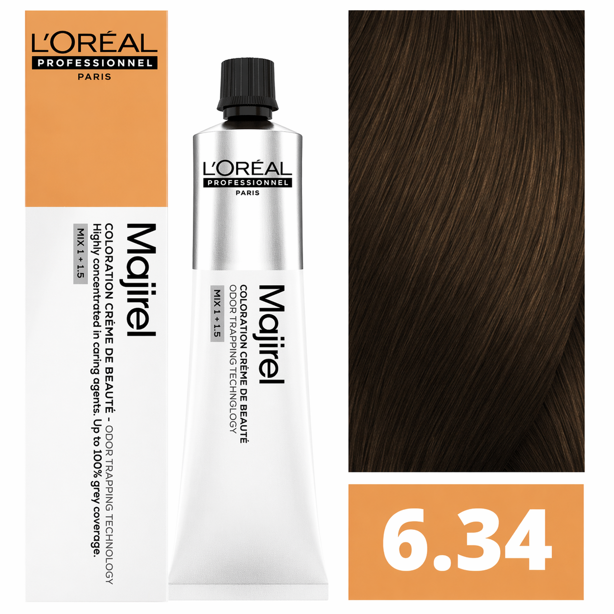 L'oreal Professionnel Paris Majirel - 6.34 (Copper Golden Dark Blonde)