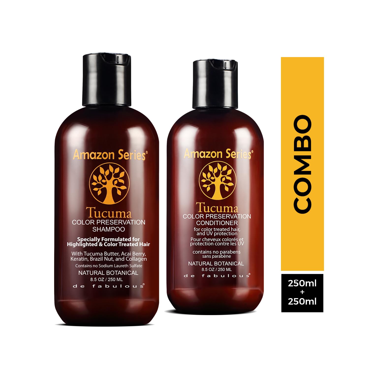Amazon Series Tucuma Color Preservation Shampoo & Conditioner-250ml Combo