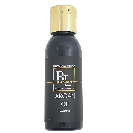 BellaLocks Argan Oil - 50ml Hand-Churned Argan Oil with Vitamin E Oil, FDA Approved, Organic, Non-Toxic, Eco-Friendly