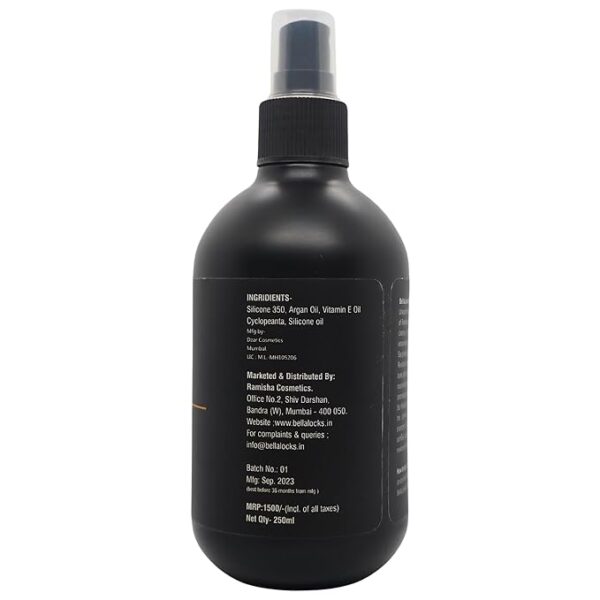 BellaLocks Revitalize 250ML Hair Care with Argan Oil and Vitamin E FDA Approved pH Leve