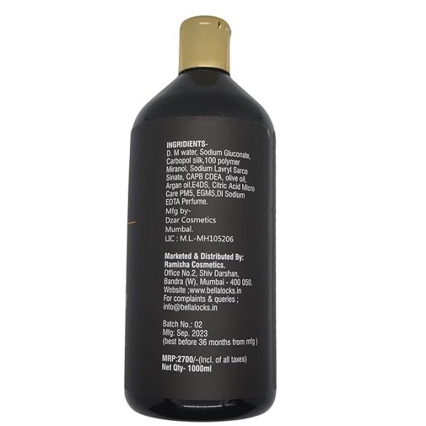 Bellalocks Argan Shampoo 1000ml Nourishes Strengthens ProtectsHydrates 1