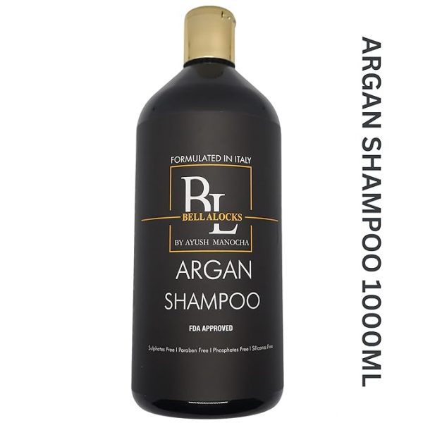 Bellalocks Argan Shampoo 1000ml Nourishes Strengthens ProtectsHydrates1