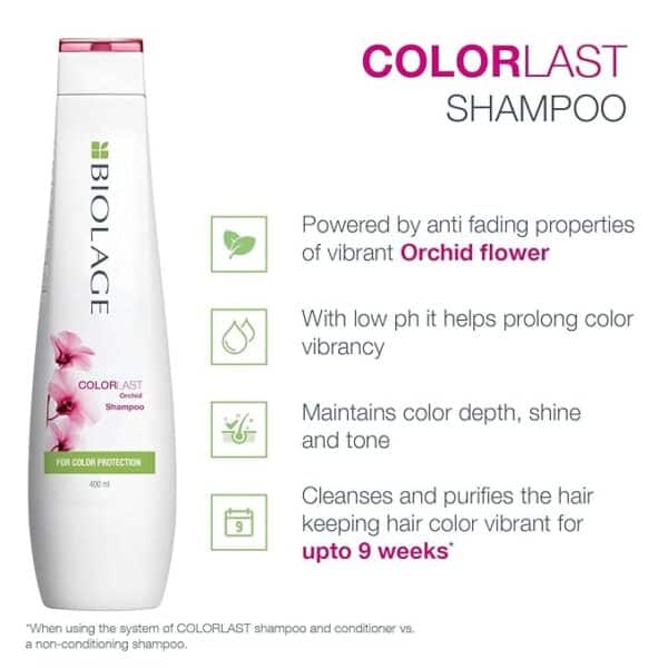 Biolage Colorlast Professional Shampoo Helps Protect Colored Hair Maintain Vibrancy 200ml 2
