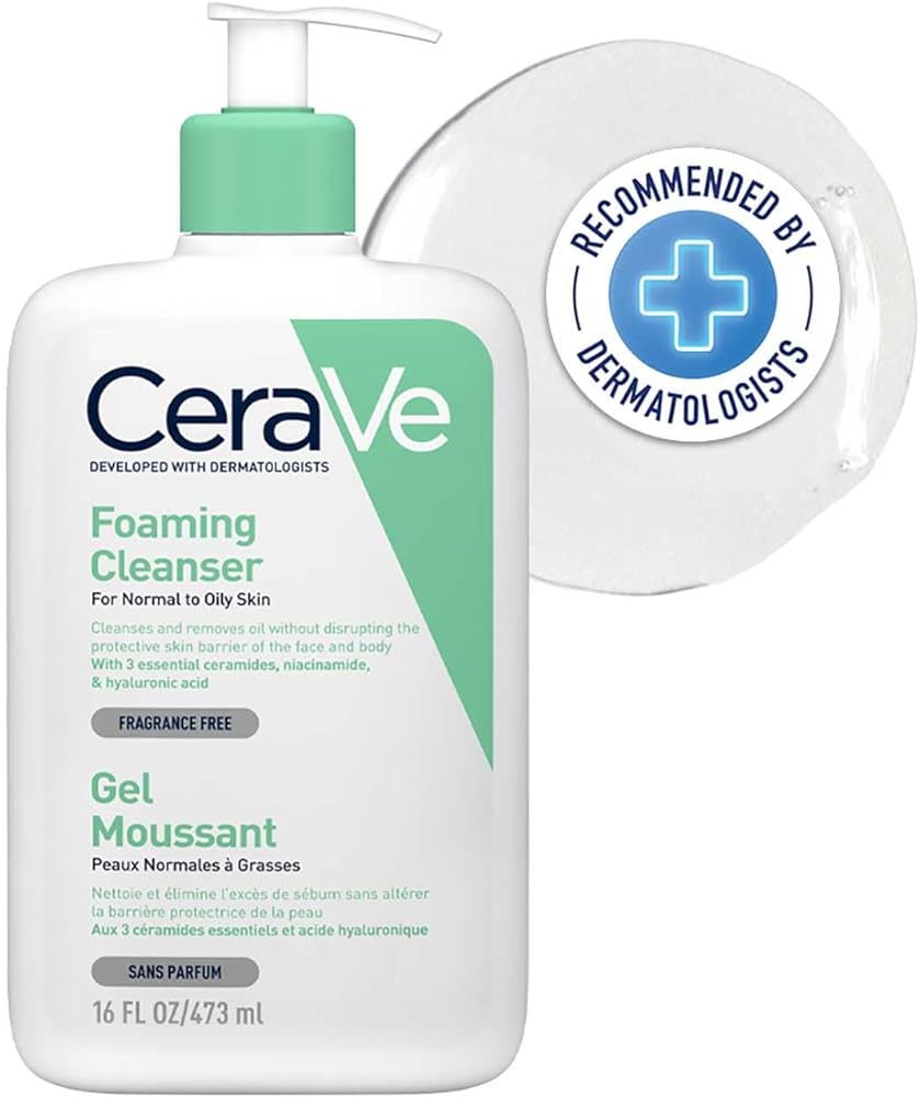 CeraVe Foaming Cleanser For Normal To Oily Skin (473ml)