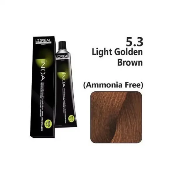 L’Oreal Professionnel Inoa Ammonia Free Hair Color 5.3 Light Golden Brown