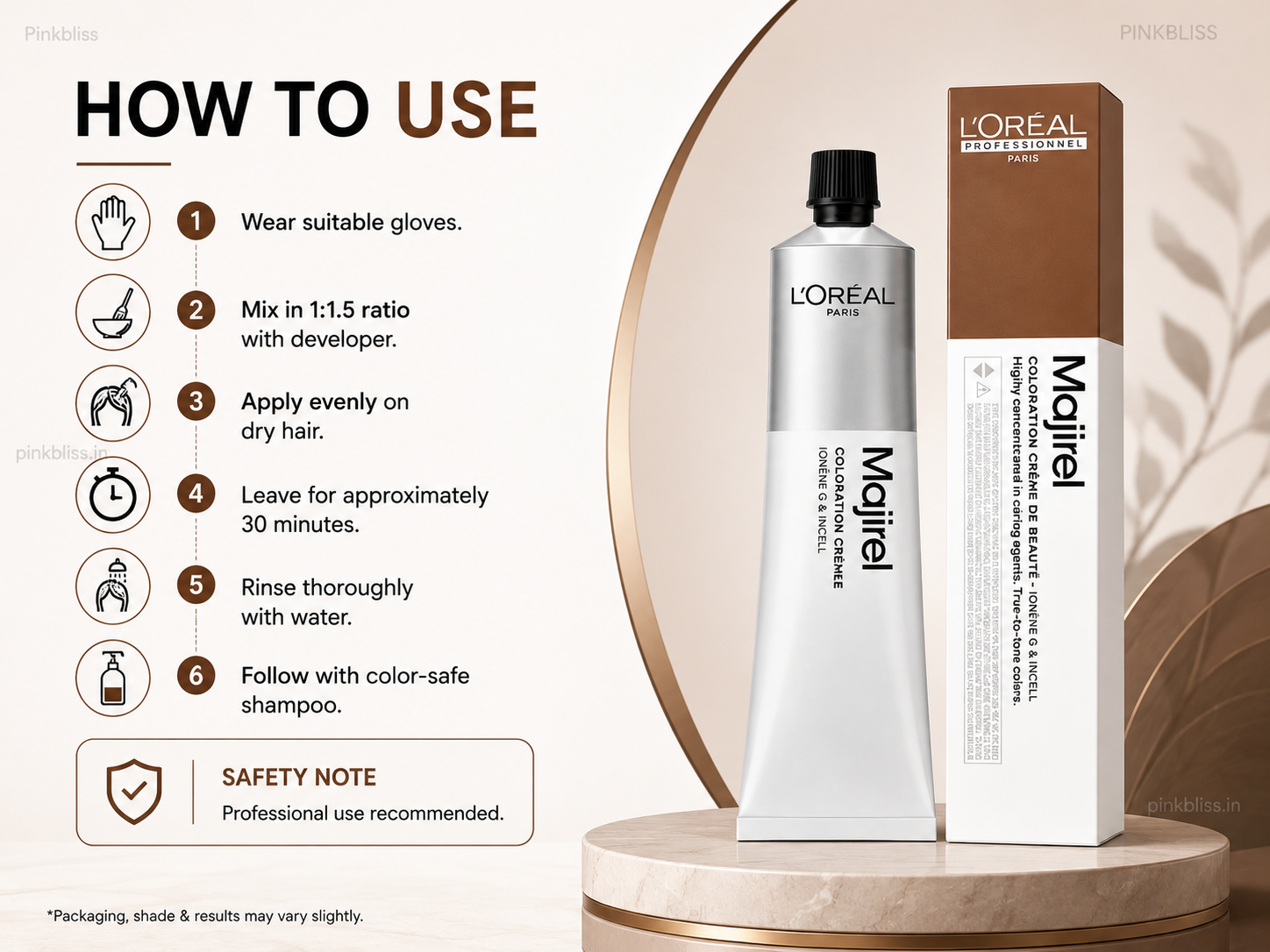 L’Oréal Professionnel Majirel Shade No 5.8 (Mocha Light Brown)