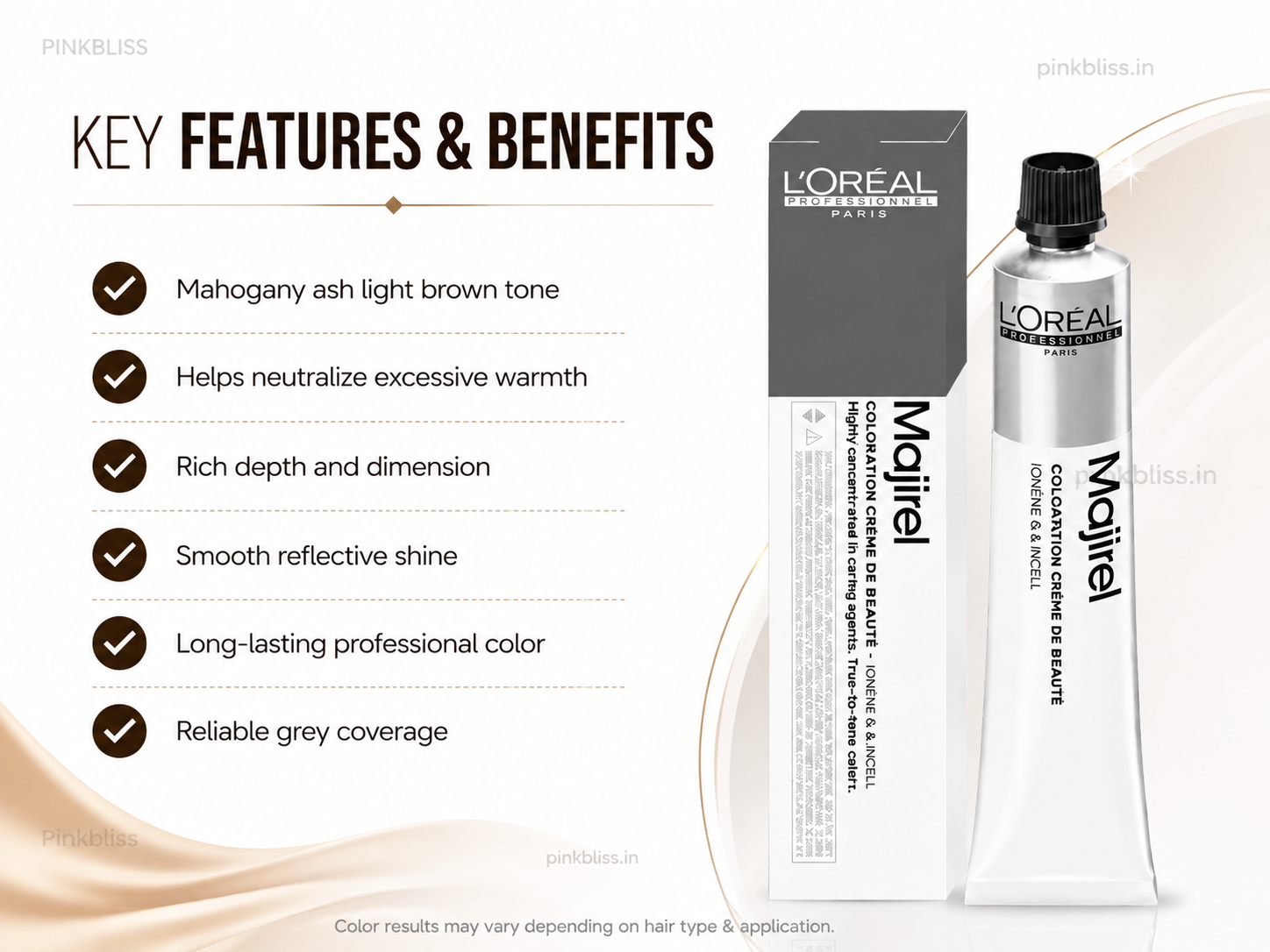 L’Oréal Professionnel Majirel – 5.15 (Mahogany Ash Light Brown)