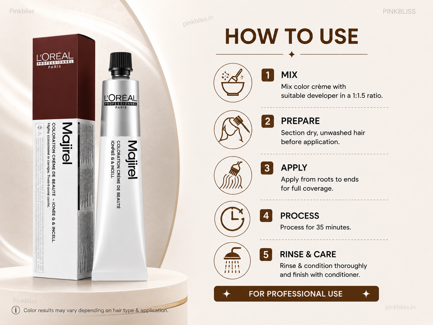 L’Oréal Professionnel Majirel – 8.31 (Ash Golden Light Blonde)