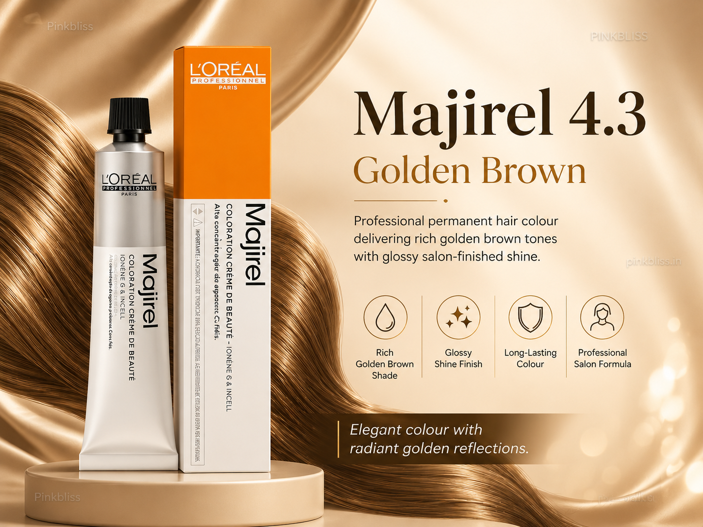 L’oreal Professionnel Majirel – 4.3 (Golden Brown)