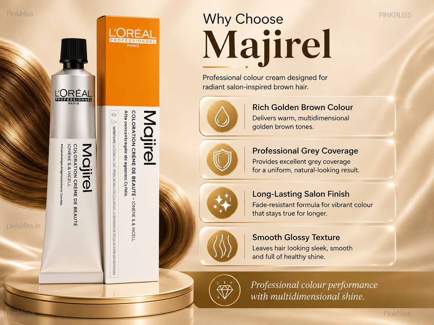 L’oreal Professionnel Majirel – 4.3 (Golden Brown)