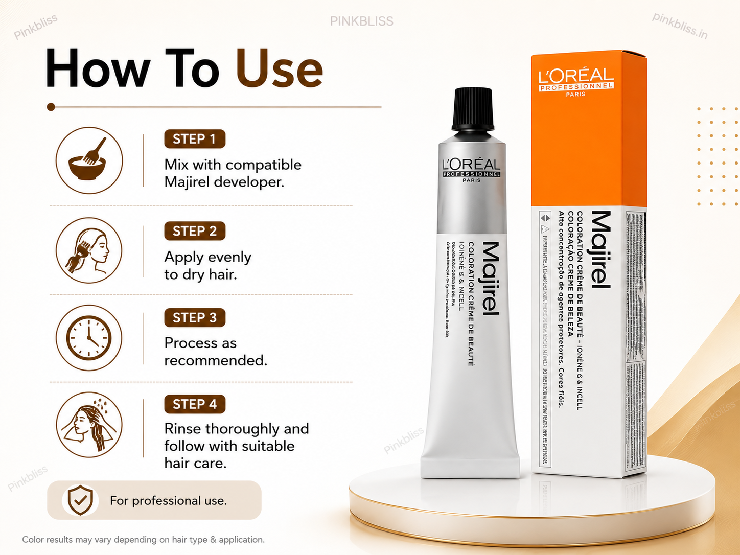 L’oreal Professionnel Majirel – 4.3 (Golden Brown)