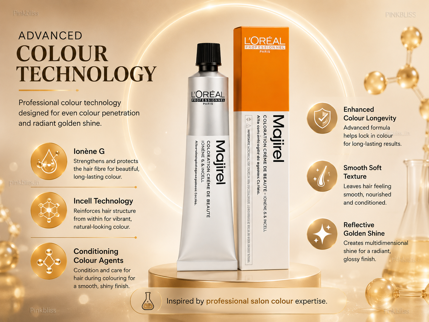 L’oreal Professionnel Majirel – 4.3 (Golden Brown)