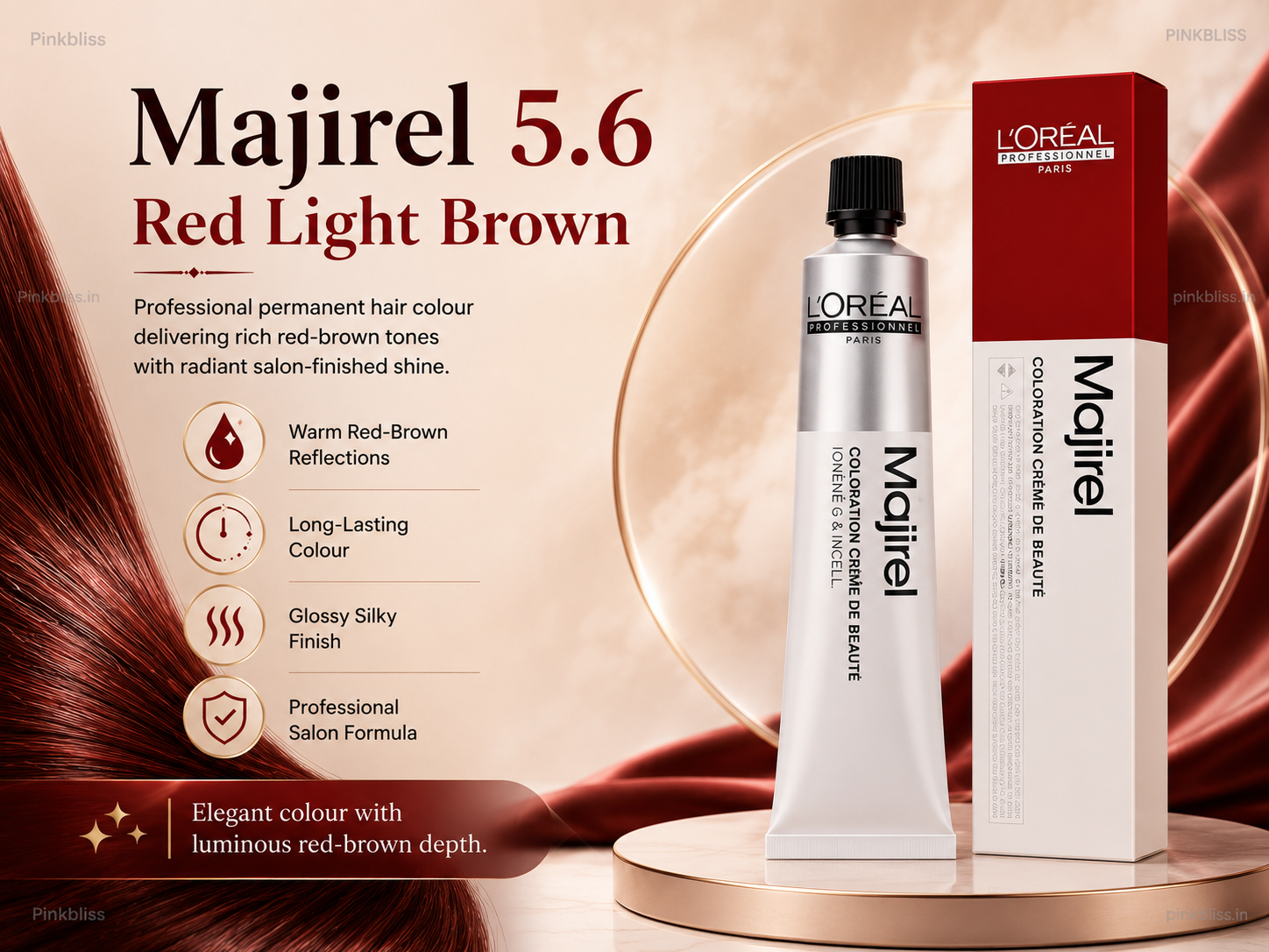 L’oreal Professionnel Majirel – 5.6 (Red Light Brown)