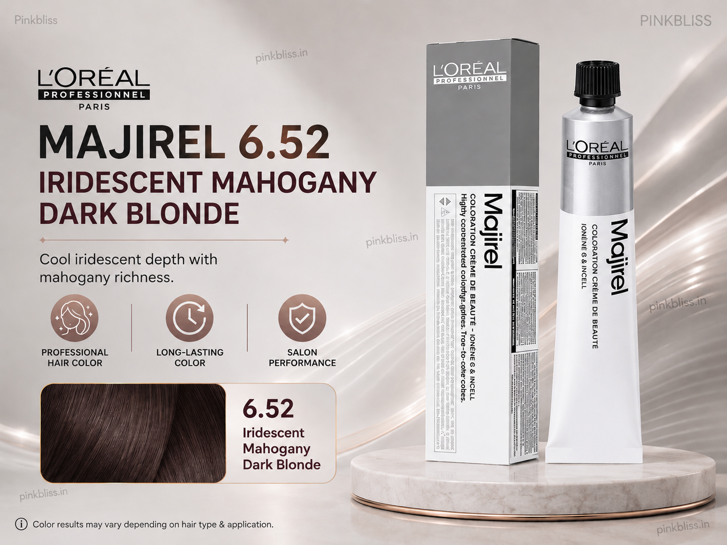 L’oreal Professionnel Majirel – 6.52 (Iridescent Mahogany Dark Blonde)