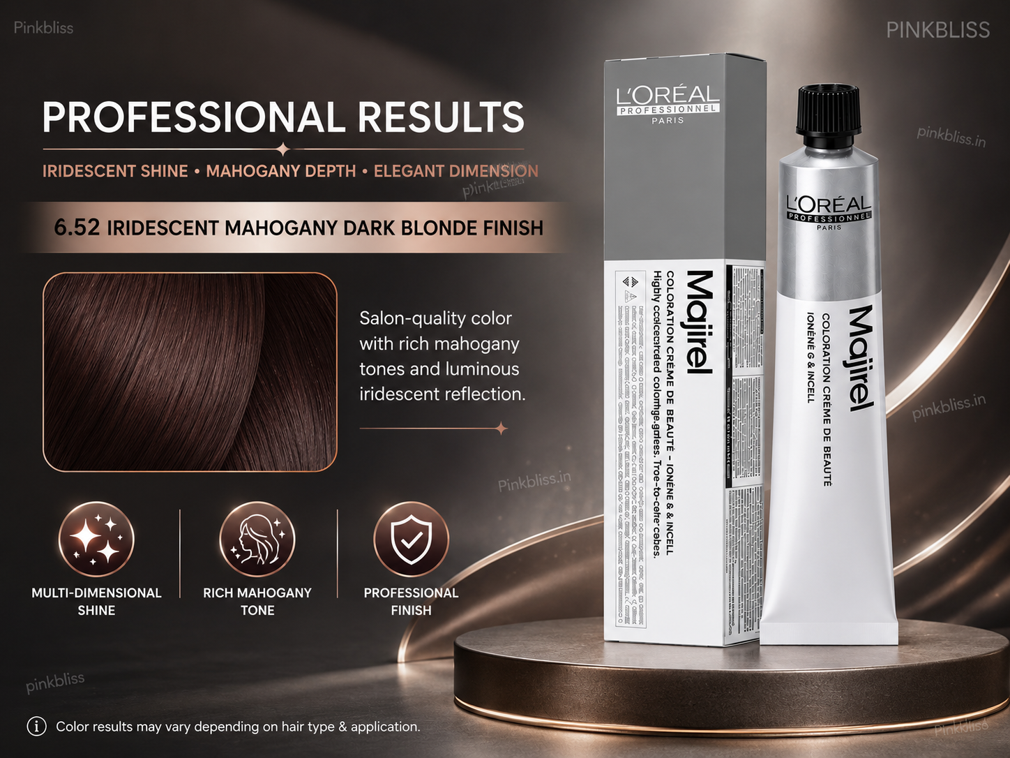 L’oreal Professionnel Majirel – 6.52 (Iridescent Mahogany Dark Blonde)