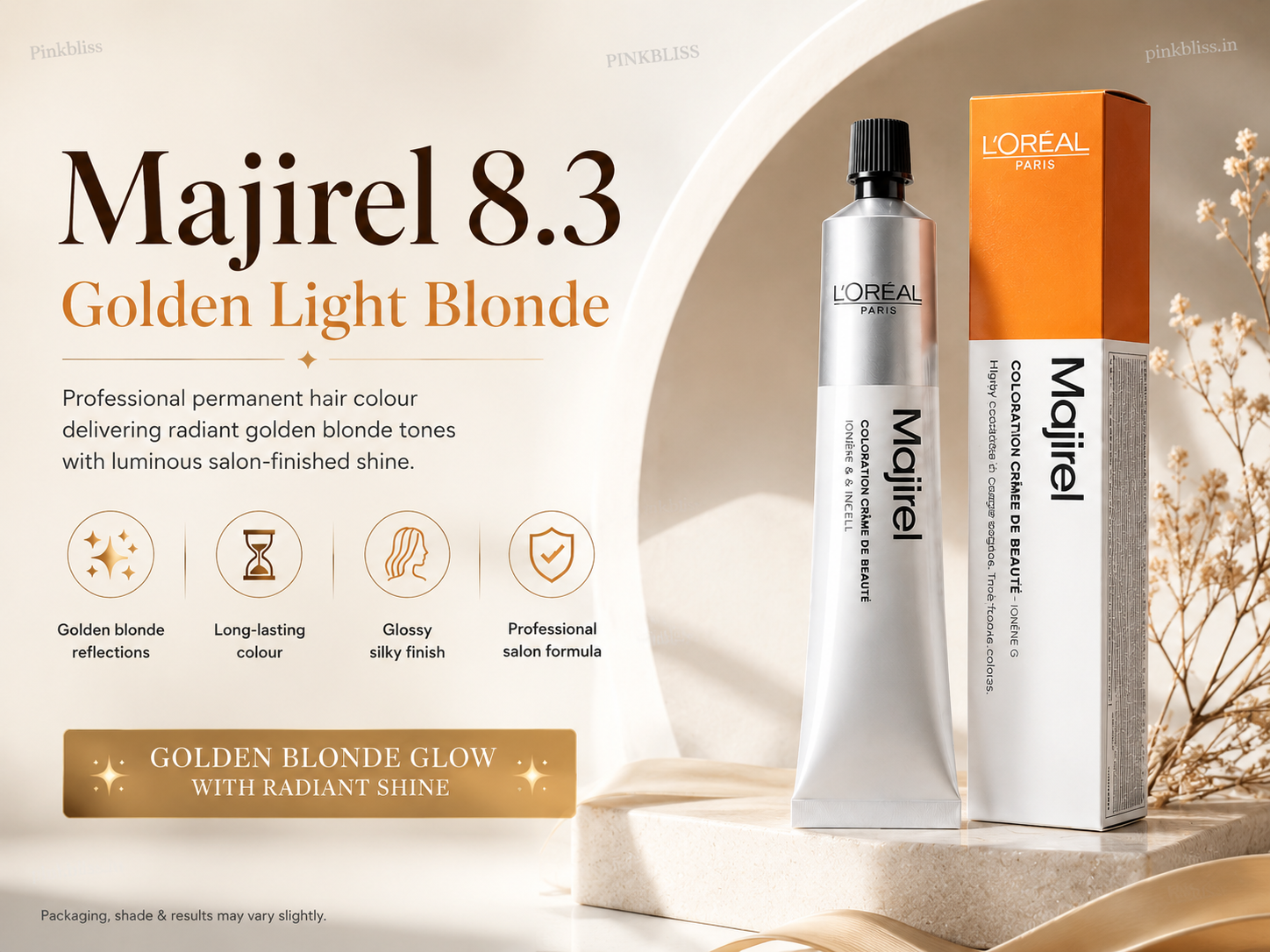 L’oreal Professionnel Majirel – 8.3 (Golden Light Blonde)