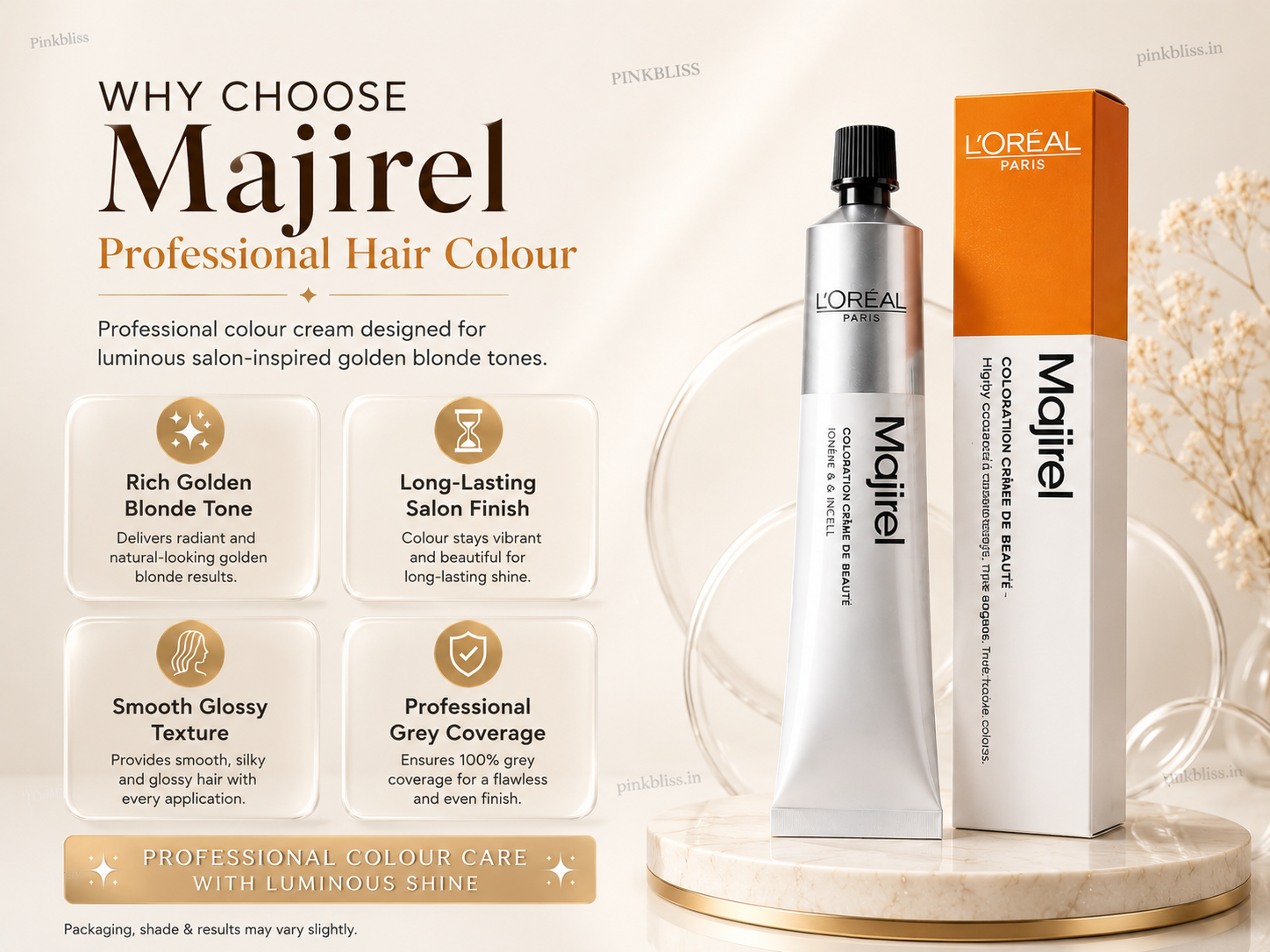 L’oreal Professionnel Majirel – 8.3 (Golden Light Blonde)