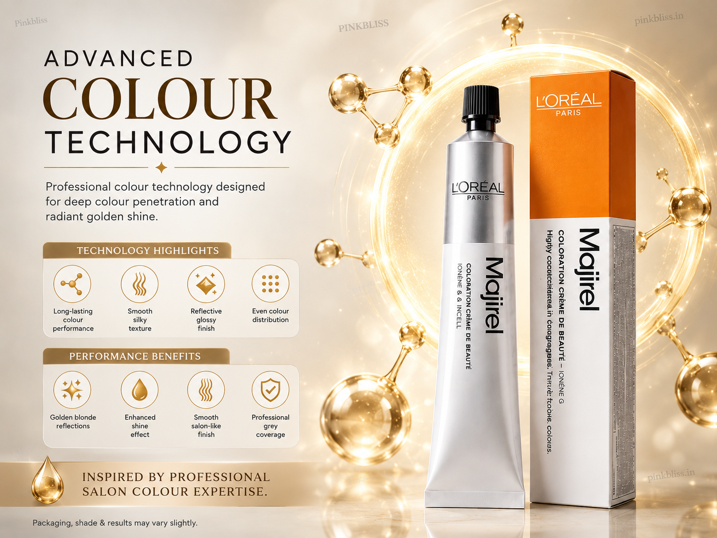 L’oreal Professionnel Majirel – 8.3 (Golden Light Blonde)