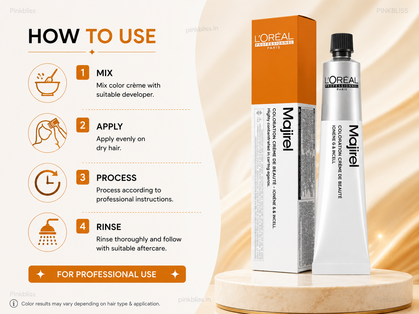 L’oreal Professionnel Majirel – 8.3 (Golden Light Blonde)
